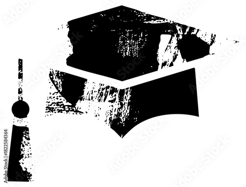 Graduation Cap Illustrates Achievement in Higher Education