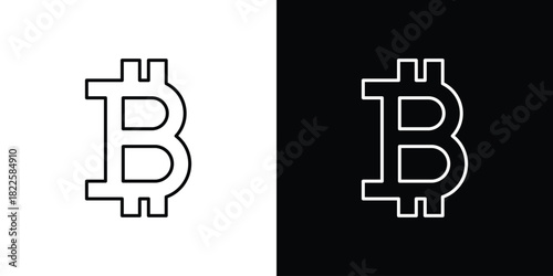 Bitcoin icons pack set, ready to use vector