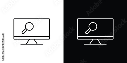 Browsing icons pack set, ready to use vector