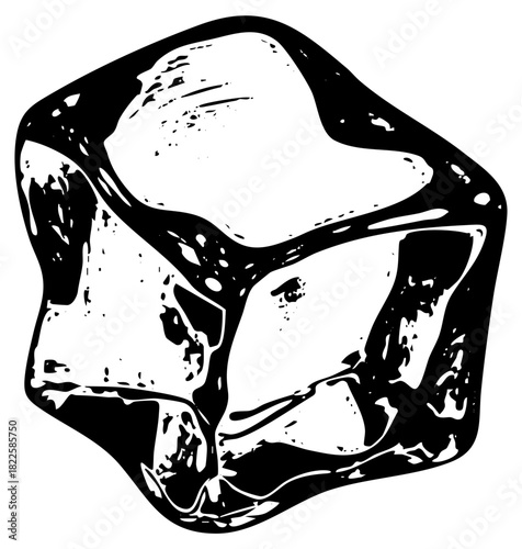 Crystal Shines with Geometric Facets in Mineralogy