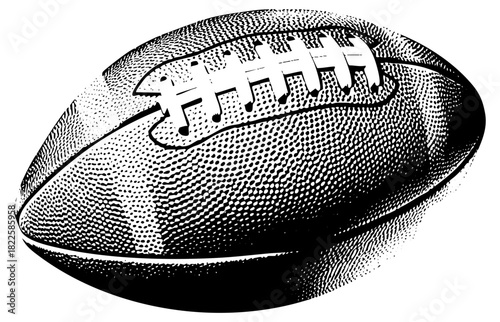 Football Illustrates Sport in Vintage Style