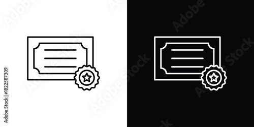 Certificate icons pack set, ready to use vector