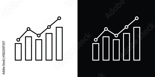 Chart icons pack set, ready to use vector
