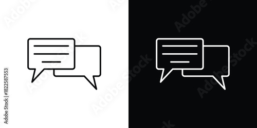 Chat icons pack set, ready to use vector