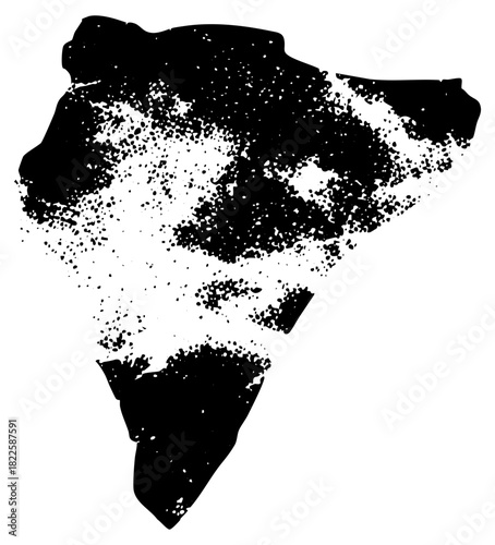 Abstract shape texture within a composition