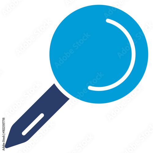 Push Pin Glyph Blue Icon