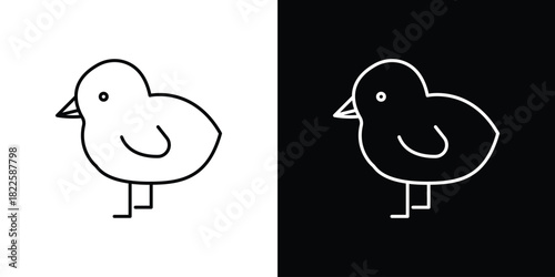 Chick icons pack set, ready to use vector