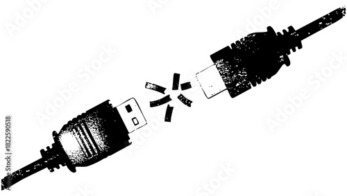 USB Connector Disconnects Technology in a Digital Workspace