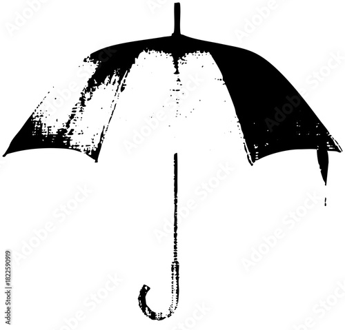 Umbrella protects from rain texture
