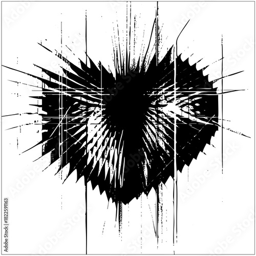 Impact Explosion radiates energy in abstract design