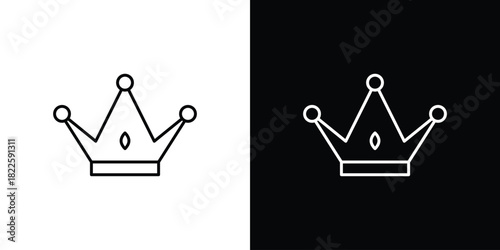 Crown icons pack set, ready to use vector