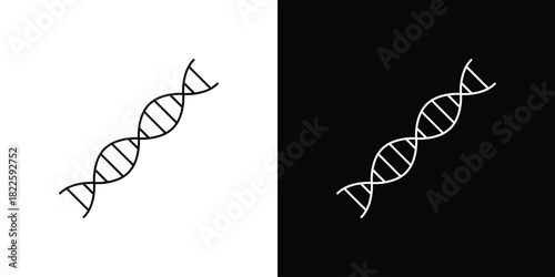 DNA icons pack set, ready to use vector