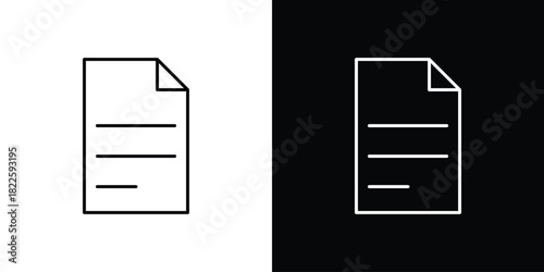 Document icons pack set, ready to use vector