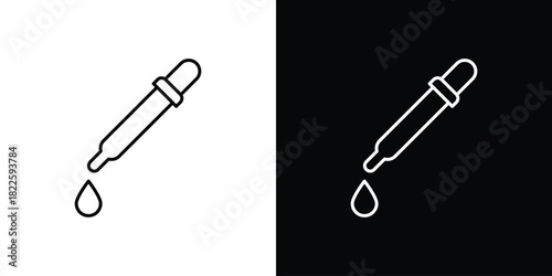 Dropper icons pack set, ready to use vector