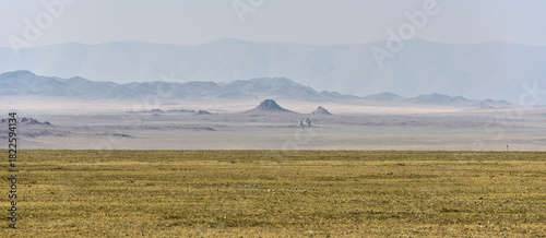 Photos Wide steppe landscape with rocks