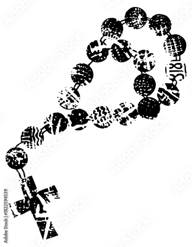 Rosary beads display devotion in religious practice