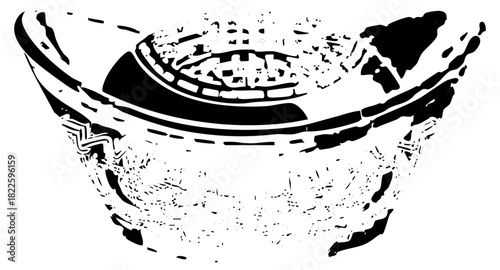 Stadium Illustrates Architecture in Urban Environment