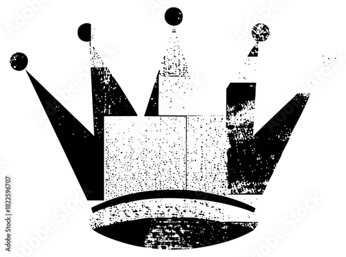 Crown Illustrates in Abstract Design