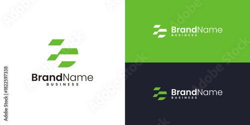 D letter financial logo design inspiration