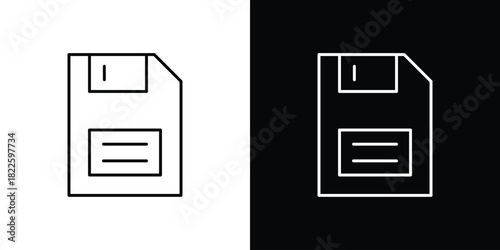 Floppy disk icons pack set, ready to use vector