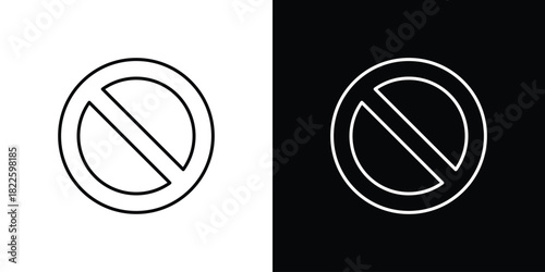 Forbidden icons pack set, ready to use vector