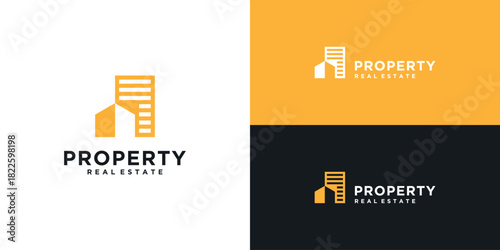 building logo design inspiration. Symbol for construction, apartment, architecture
