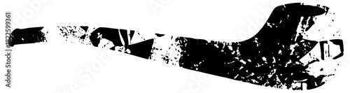 Dachshund rests calmly in a minimalist illustration