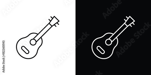 Guitar icons pack set, ready to use vector