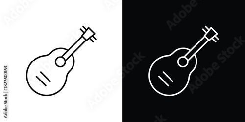 Guitar icons pack set, ready to use vector