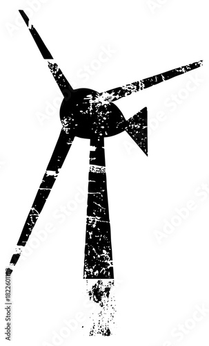 Wind turbine generates power in a renewable energy landscape