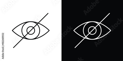 Hide icons pack set, ready to use vector