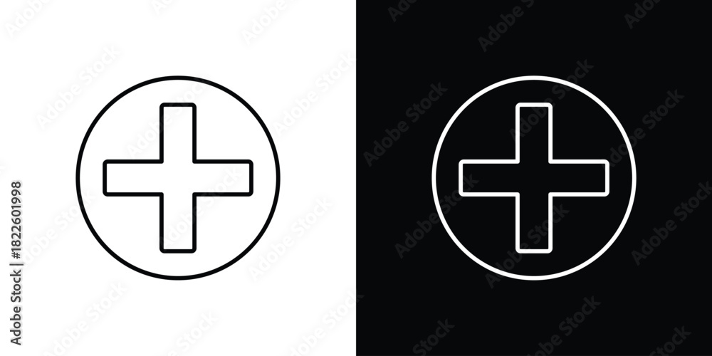 Fototapeta premium Hospital sign icons pack set, ready to use vector