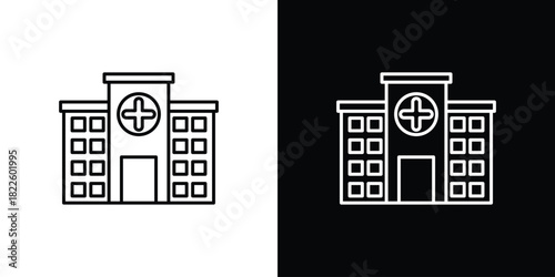 Hospital icons pack set, ready to use vector