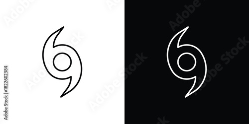 Hurricane icons pack set, ready to use vector