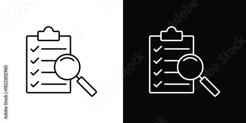 Inspection icons pack set, ready to use vector