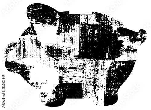 Piggy bank breaks open in financial crisis