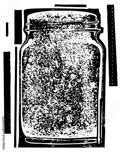 Mason jar contents in a still life
