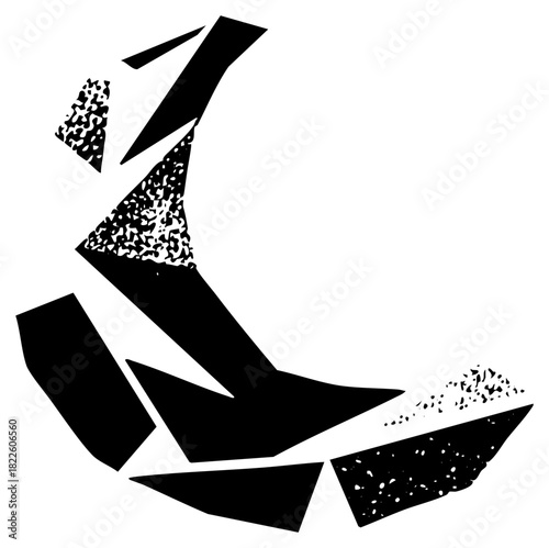 High heels shatter during conflict, representing fragility