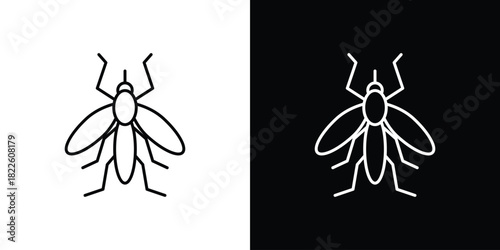 Mosquito icons pack set, ready to use vector