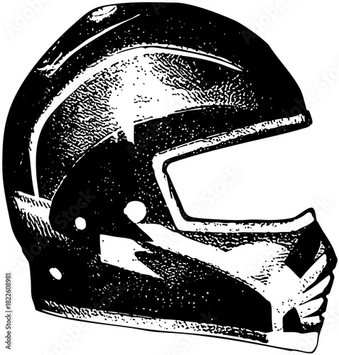 Football Helmet Illustrates Protection in Sports