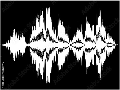 Soundwave Illustration Energy in Digital Space