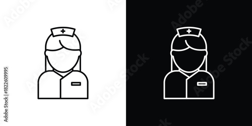 Nurse icons pack set, ready to use vector