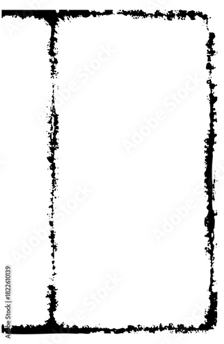 Rectangular Frame Defines Grunge Texture for Design Elements