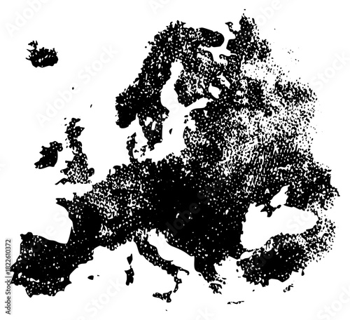 Europe Map Illustrates Fragmentation Continents