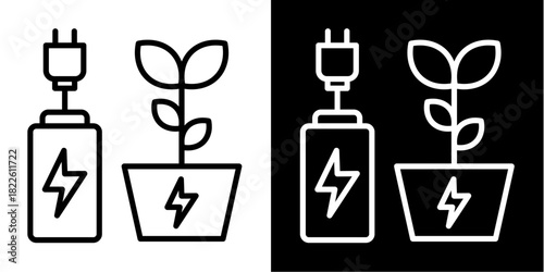 Bio  Icon Set White Mix Style Collection