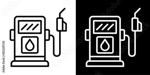 Fuel  Icon Set White Mix Style Collection