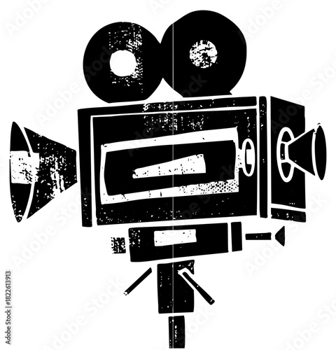 Vintage Camera Records Filmmaking Process in Studio