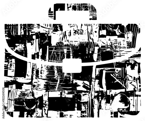 Abstract shapes compose dynamic texture for modern design