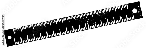 Ruler measures precision in a technical drafting environment