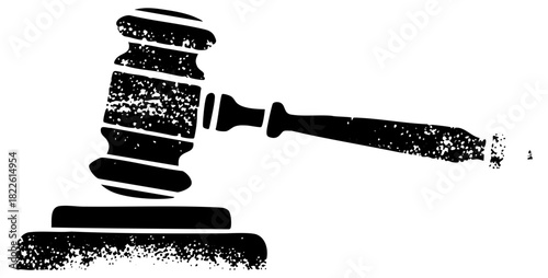 Gavel strikes justice in courtroom proceedings